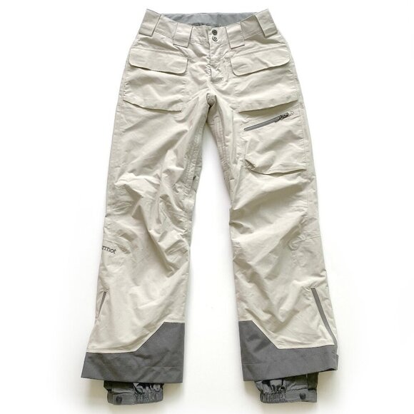 Marmot Mens Mantra Ski Snowboard Pants Nylon Waterproof Breathable Vents Pockets - Picture 1 of 16